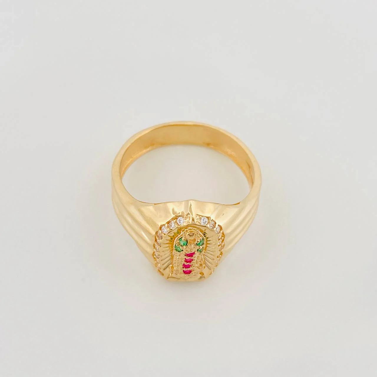 Anillo Virgen De Guadalupe 4 g / T8 1/4 Oro Amarillo 18K - Image 2