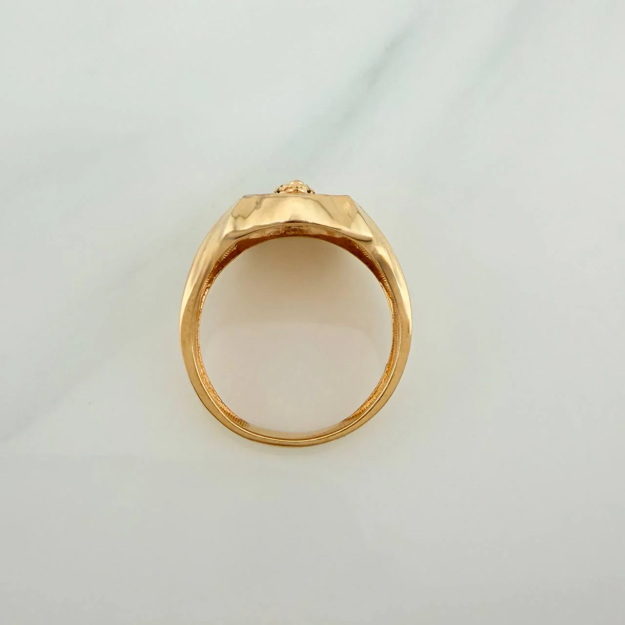 Anillo Virgen de Guadalupe 5.75gr / T5 3/4 / Tres Oros 18K % - Image 3