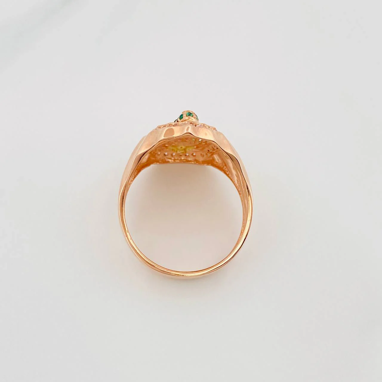 Anillo Virgen De Guadalupe 6.7 g / T9 1/2 Oro Rosa 18K - Image 4