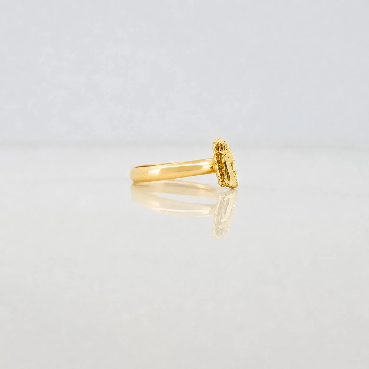 Anillo Virgen Guadalupe 1.15g / T7 1/4 Oro Amarillo 18K - Image 3