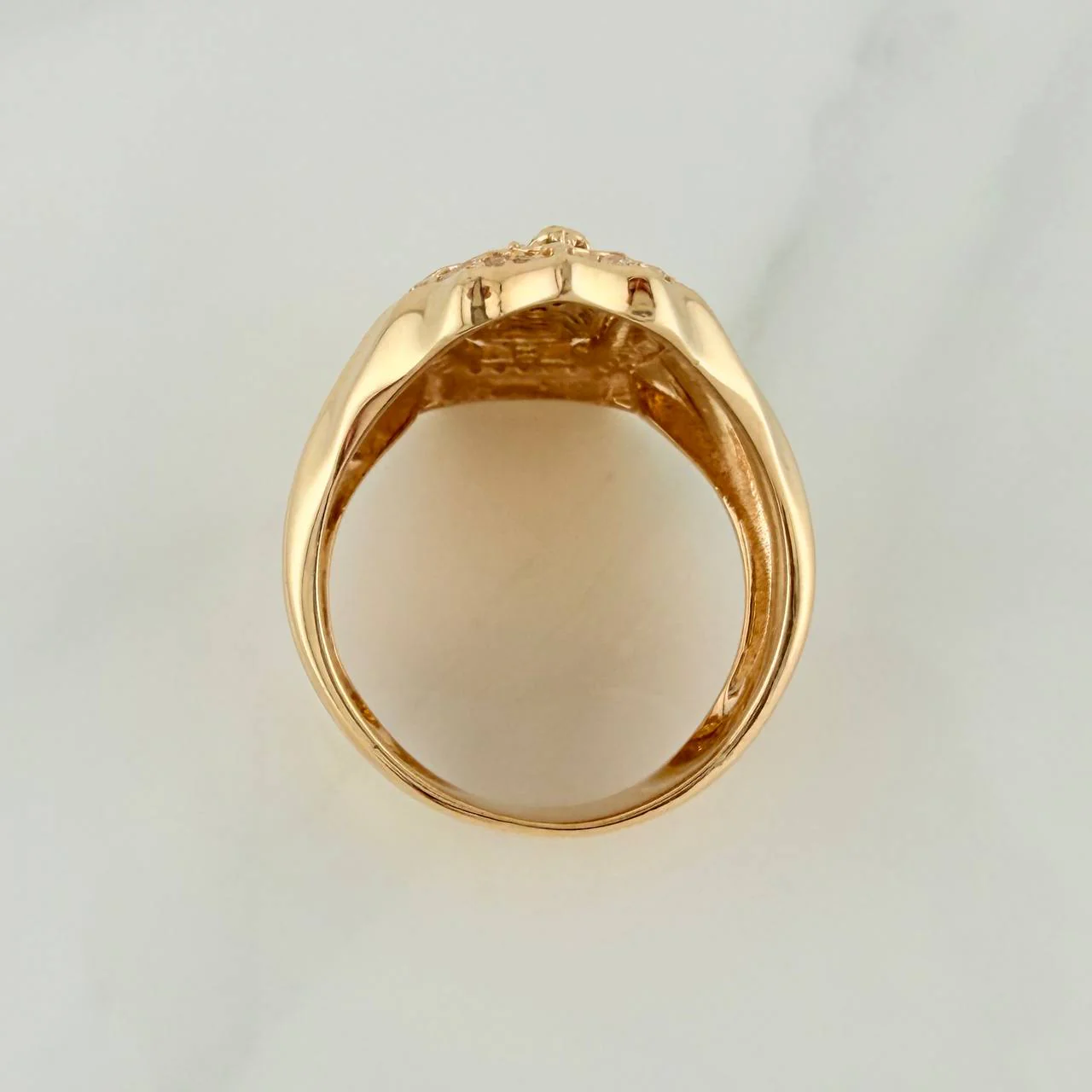 Anillo Virgen Guadalupe 11.75gr / T10 1/2 / Oro Amarillo 18K $ - Image 4