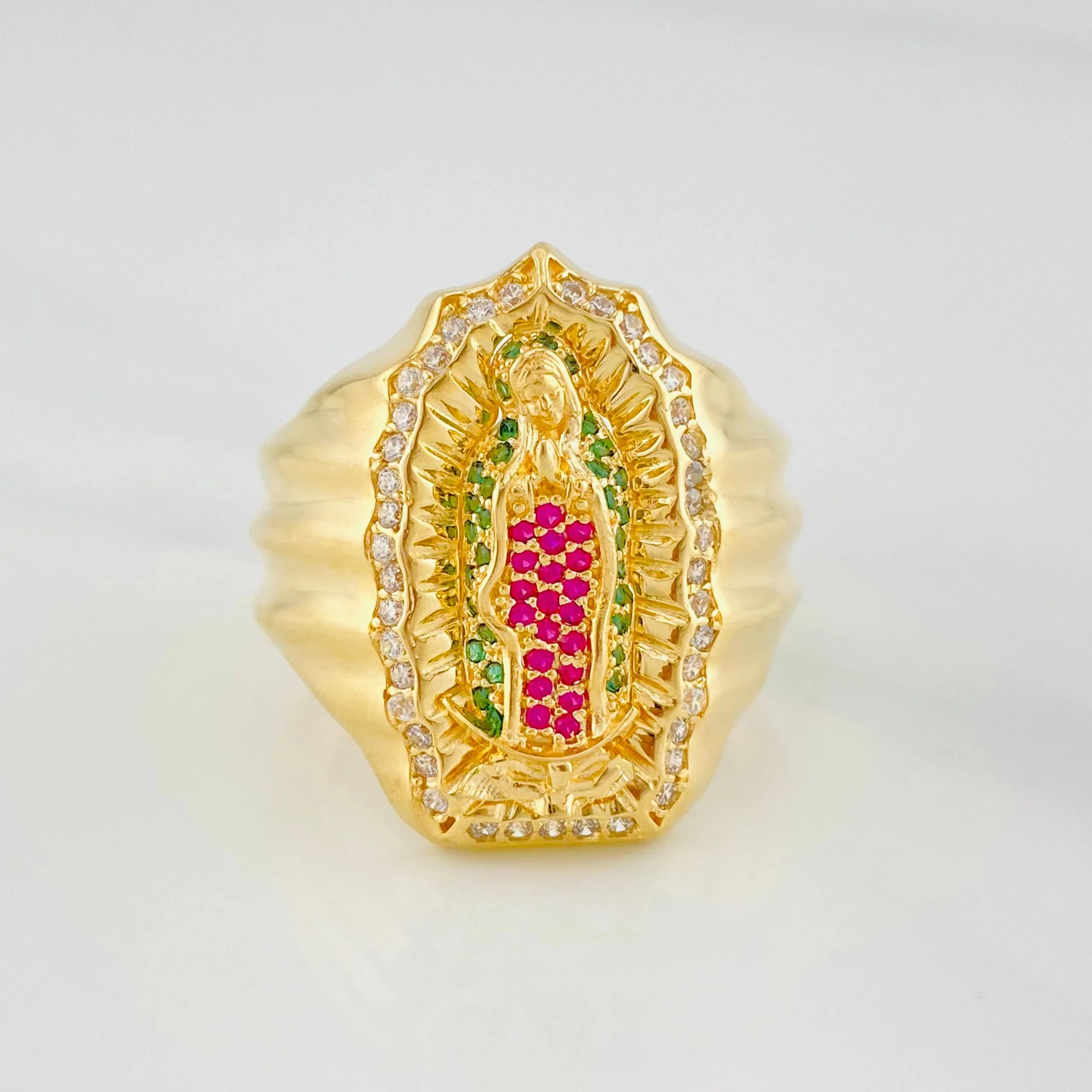 Anillo Virgen Guadalupe 14.5 g / T11 3/4 Oro Amarillo 18K