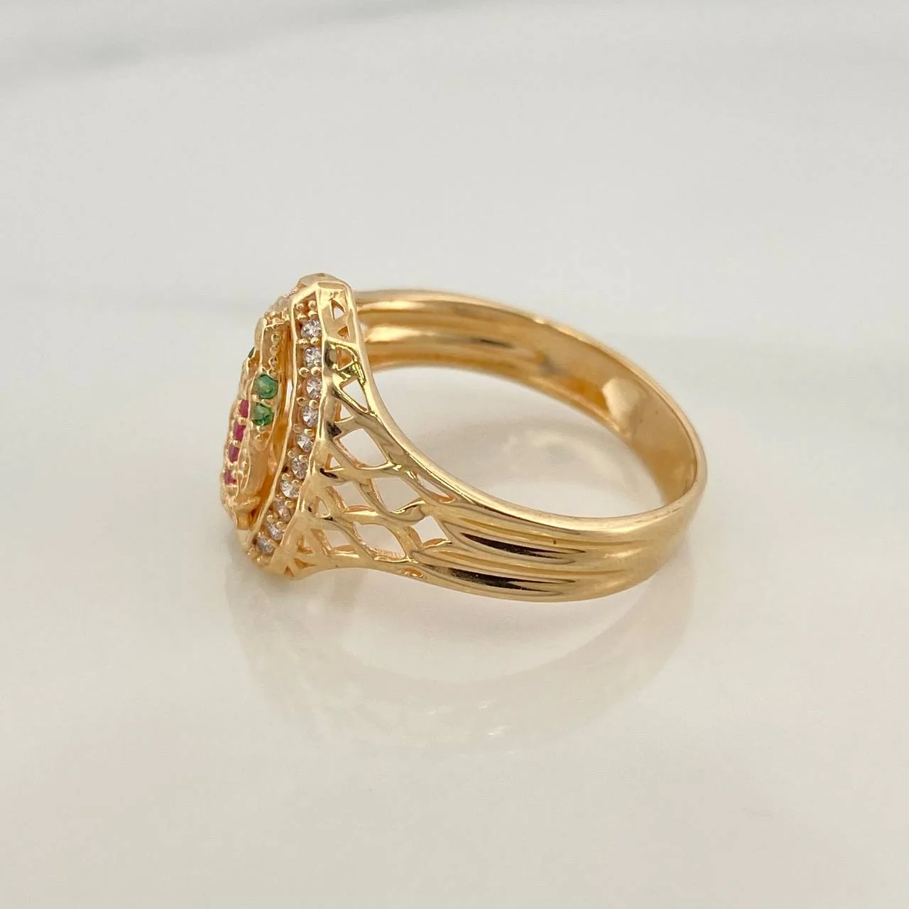 Anillo Virgen Guadalupe 3.45gr / T6 3/4 / Oro Amarillo 18K % - Image 3