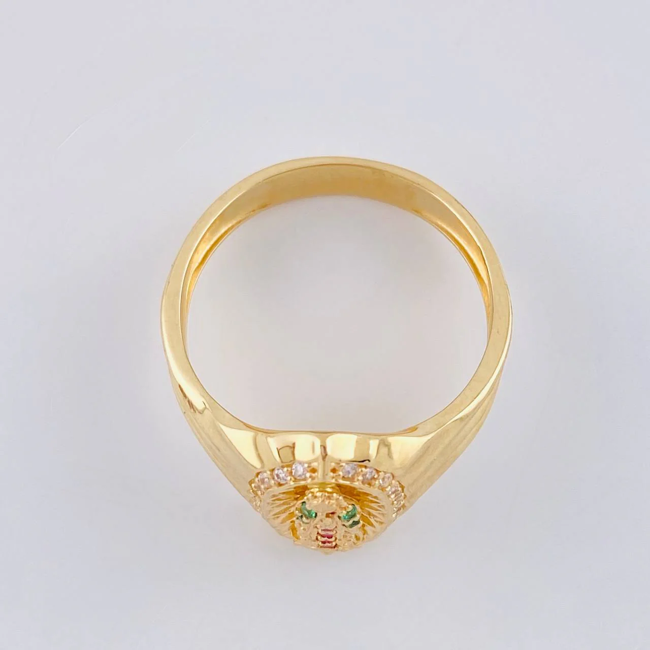 Anillo Virgen Guadalupe 4.2 g / T8 Oro Amarillo 18K - Image 3
