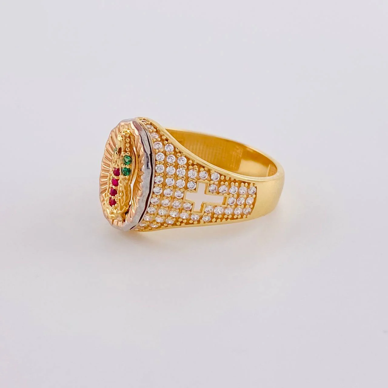 Anillo Virgen Guadalupe 4.4 g / T6 Tres Oros 18K - Image 2