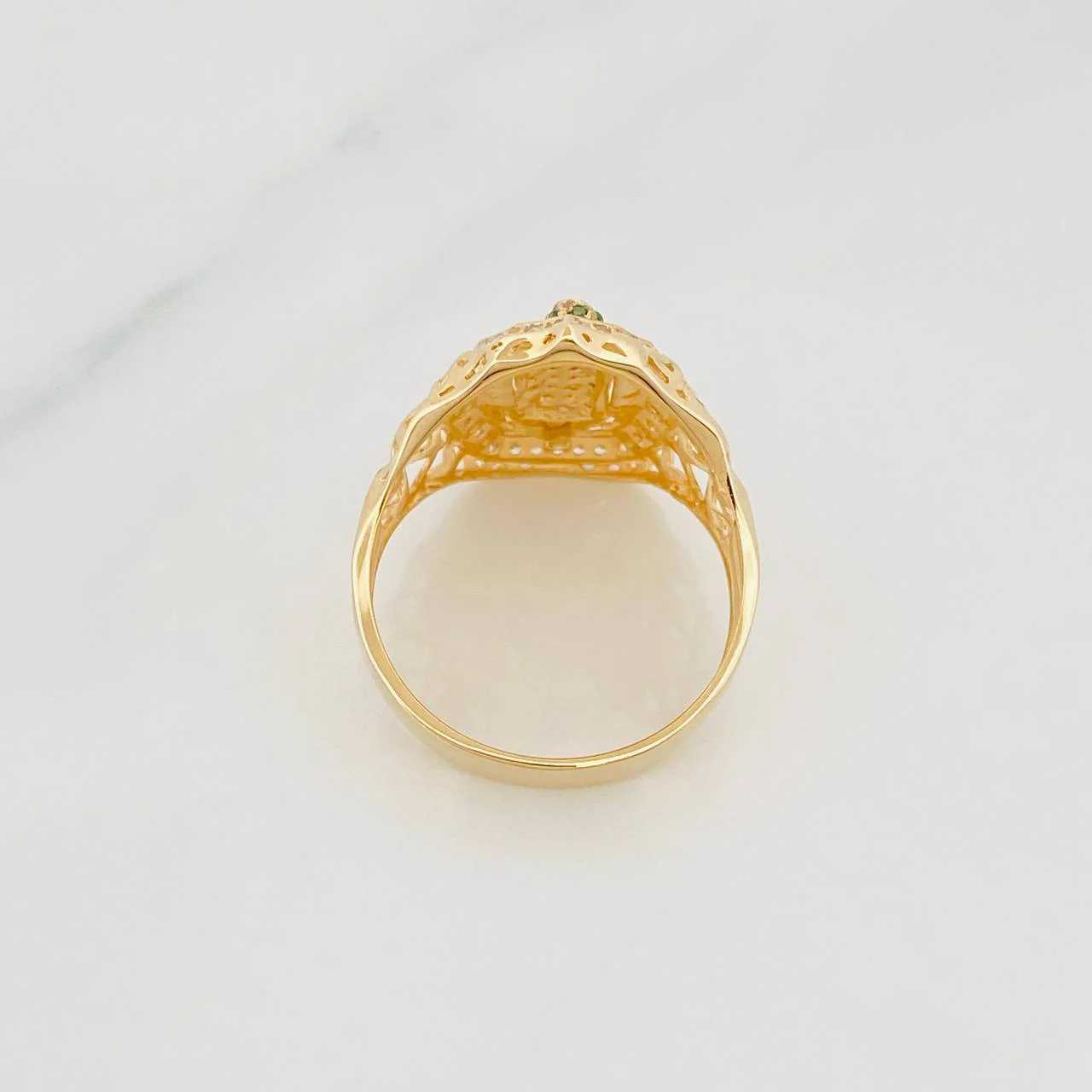 Anillo Virgen Guadalupe 5.05 g / T9 Oro Amarillo 18K - Image 4