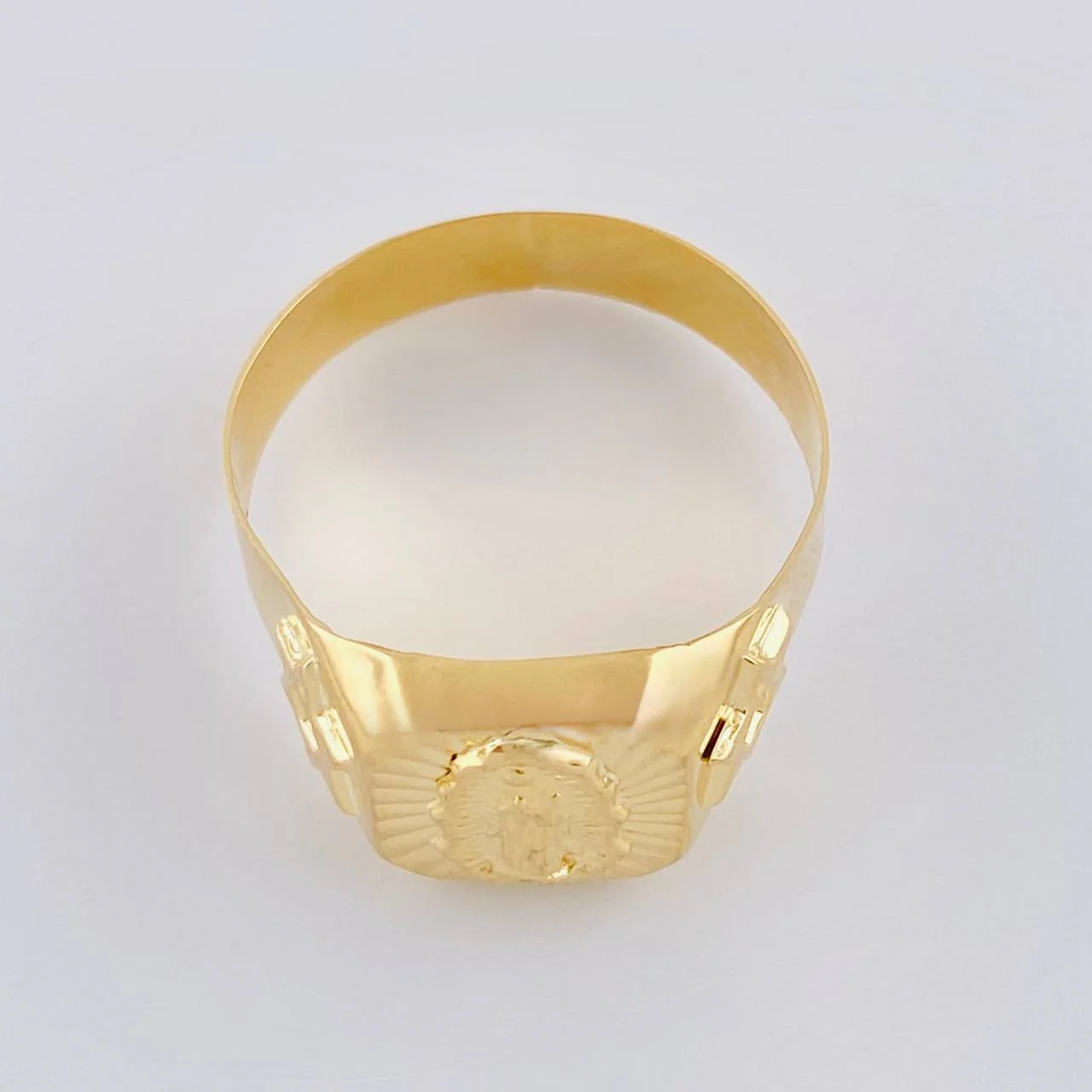 Anillo Virgen Guadalupe Diamantada 3.1 g / T11 Oro Amarillo 18K - Image 2