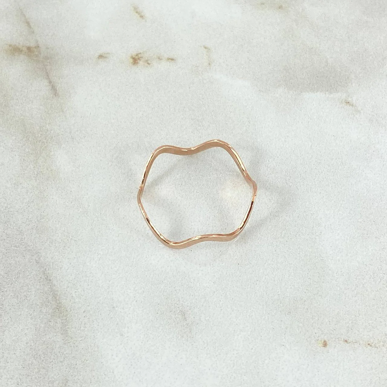 Anillo Zig-Zag 0.95 g / T6 1/2 Oro Rosa 18K - Image 2