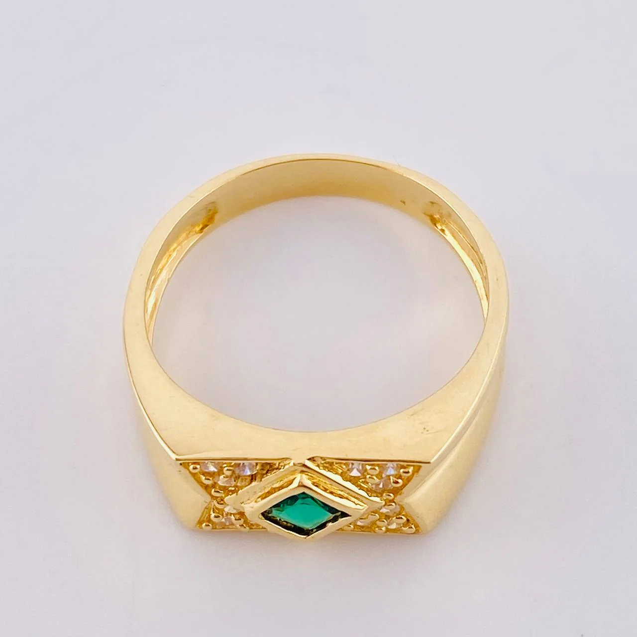 Anillo Zirconia 5.9 g / T10 1/2 Oro Amarillo 18K - Image 3