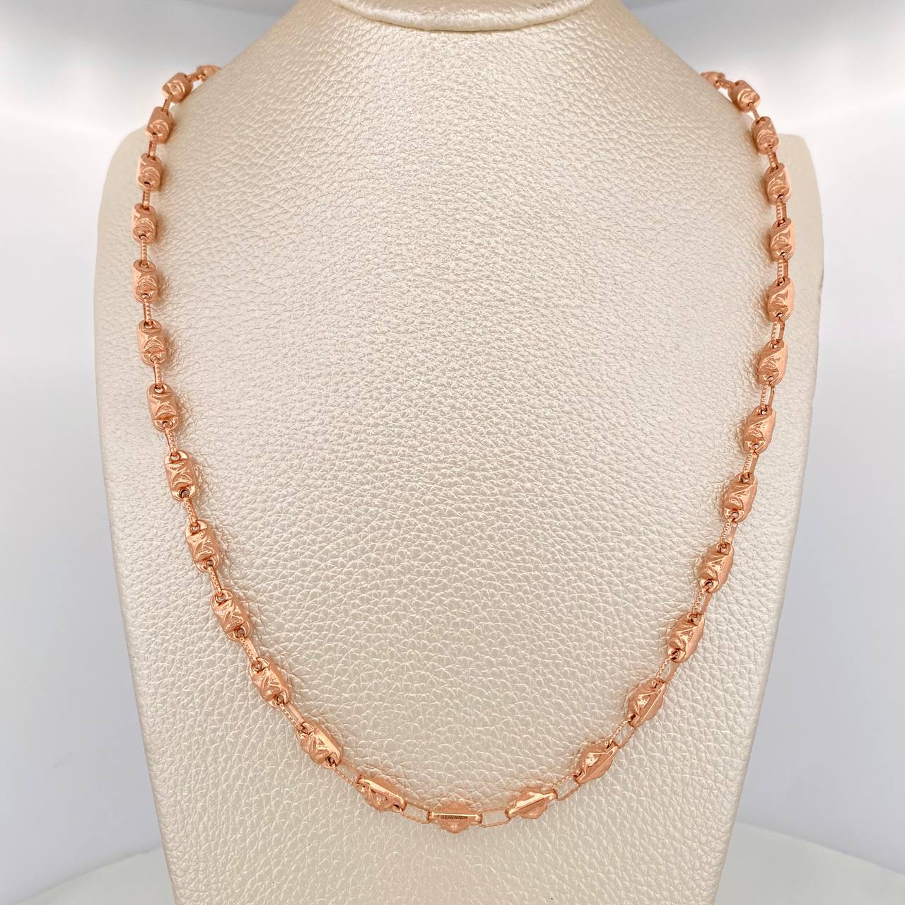 Cadena Rustica X 16.8gr / 72cm / 4.35mm Oro Rosa 18K $ - Image 7