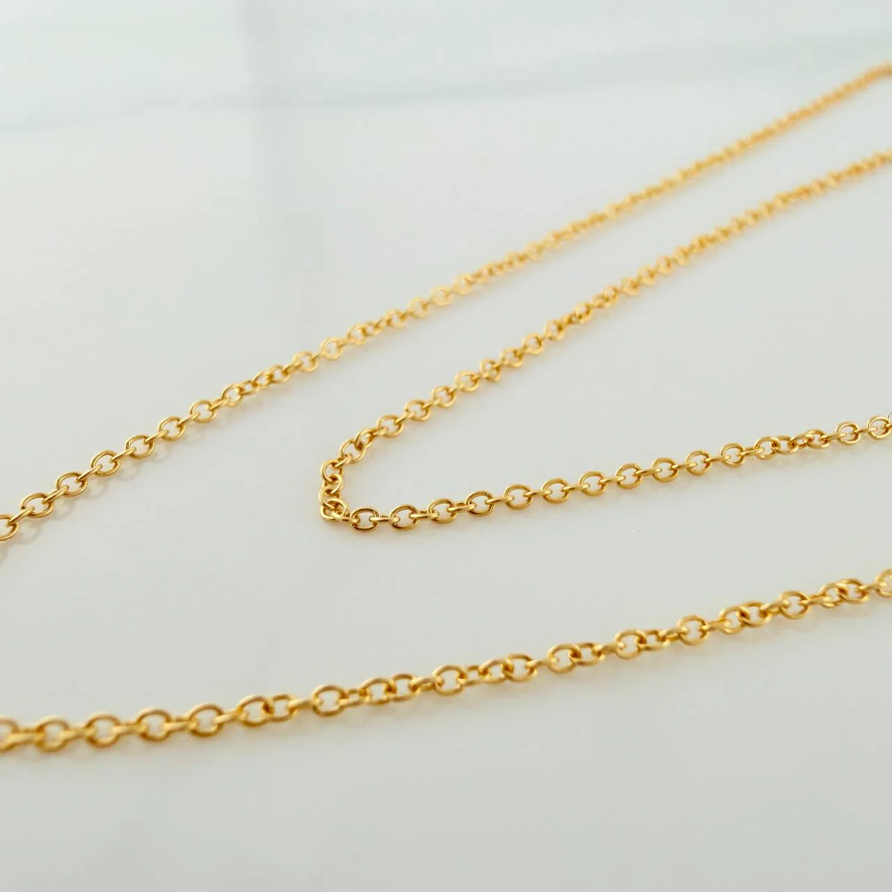 Cadena Aro Seguido 1.3gr / 46cm / 0.6mm Oro Amarillo 18K - Image 5