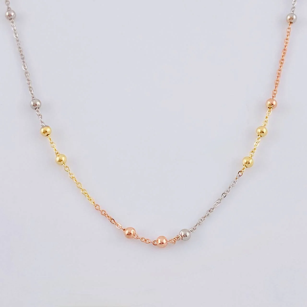 Cadena Aro Seguido Bolas 1.55 g / 40 cm / 18 mm Tres Oros 18K
