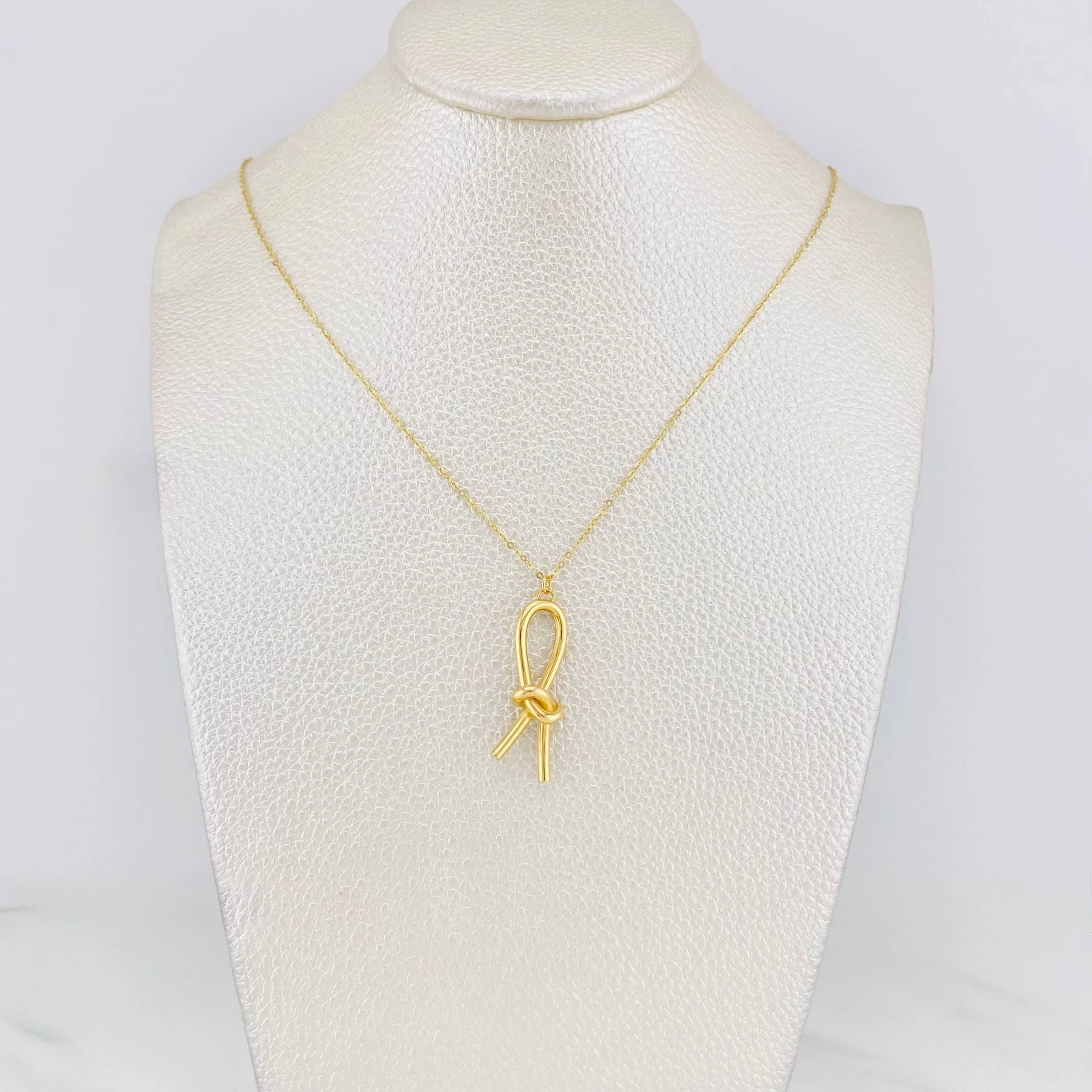 Cadena Aro seguido dije moño 2.7g / 45.5cm / 0.6mm Oro Amarillo 18K - Image 5