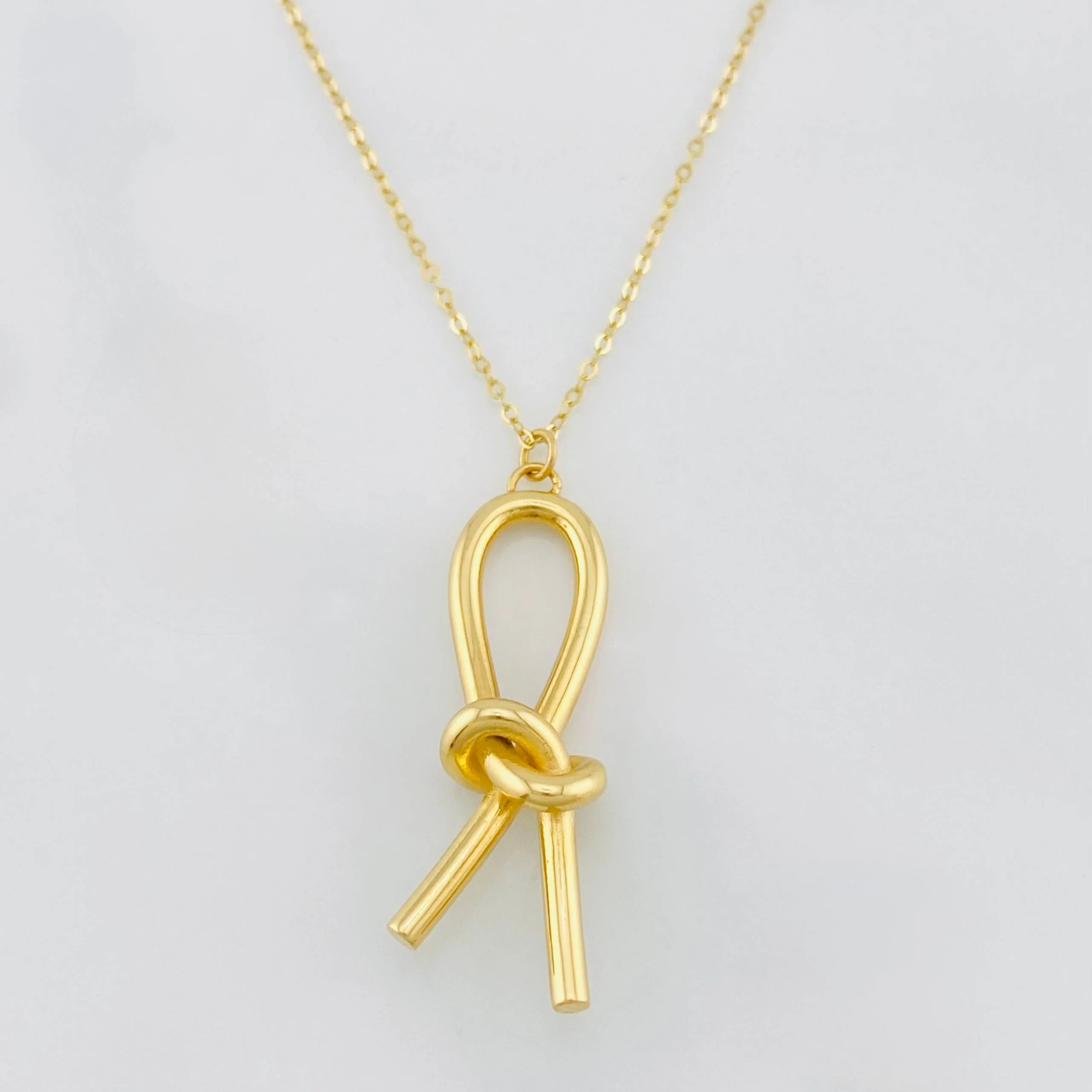 Cadena Aro seguido moño 2.65g / 45cm-42cm / 1mm Oro Amarillo 18K - Image 2