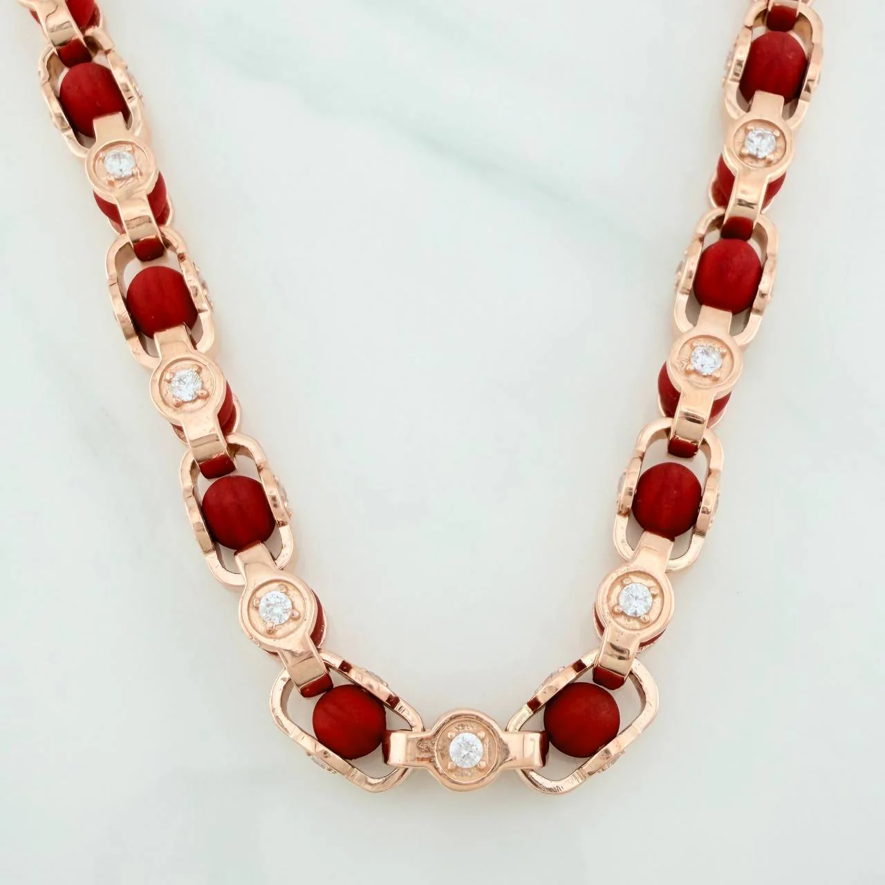 Cadena Aro Seguido Rustico 114.55gr / 72.2cm / 8.11mm Oro Rosa Nac.Esp. 18K $ - Image 2