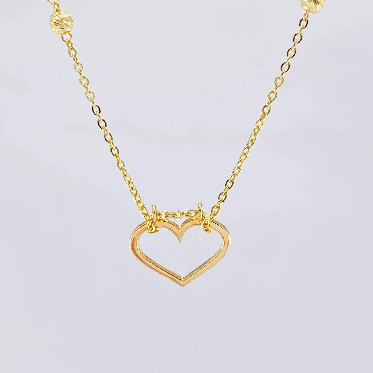 Cadena Aro Seguido Silueta Corazón 4 g / 43 cm / 1.6 mm Oro Amarillo 18K - Image 2