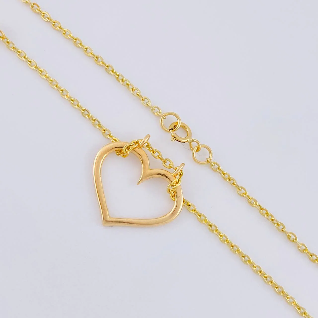 Cadena Aro Seguido Silueta Corazón 4 g / 43 cm / 1.6 mm Oro Amarillo 18K - Image 4