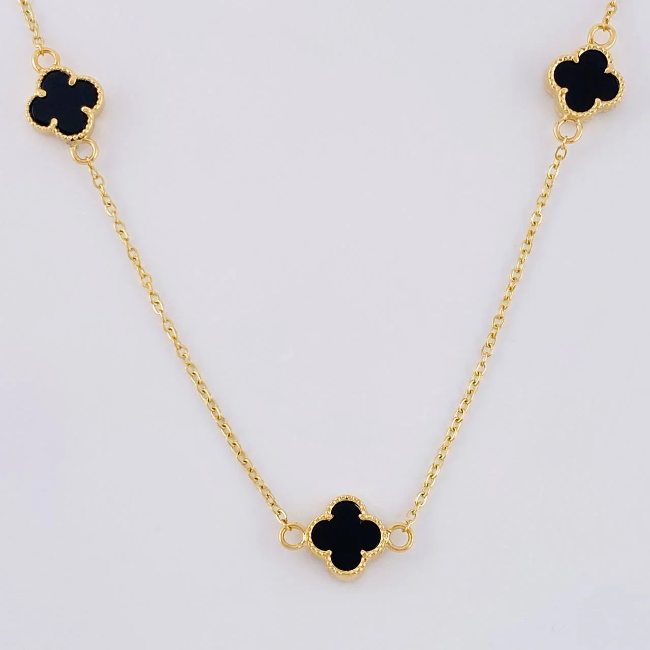Cadena Aro Seguido Trebol 4.95 g / 50.3 cm / 1.3 mm Oro Amarillo 18K