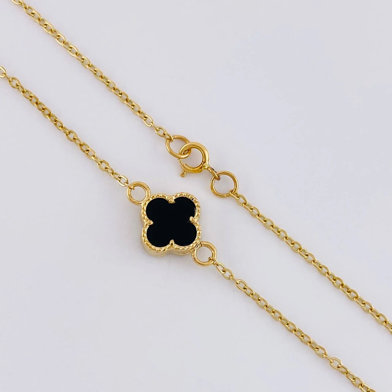 Cadena Aro Seguido Trebol 4.95 g / 50.3 cm / 1.3 mm Oro Amarillo 18K - Image 4