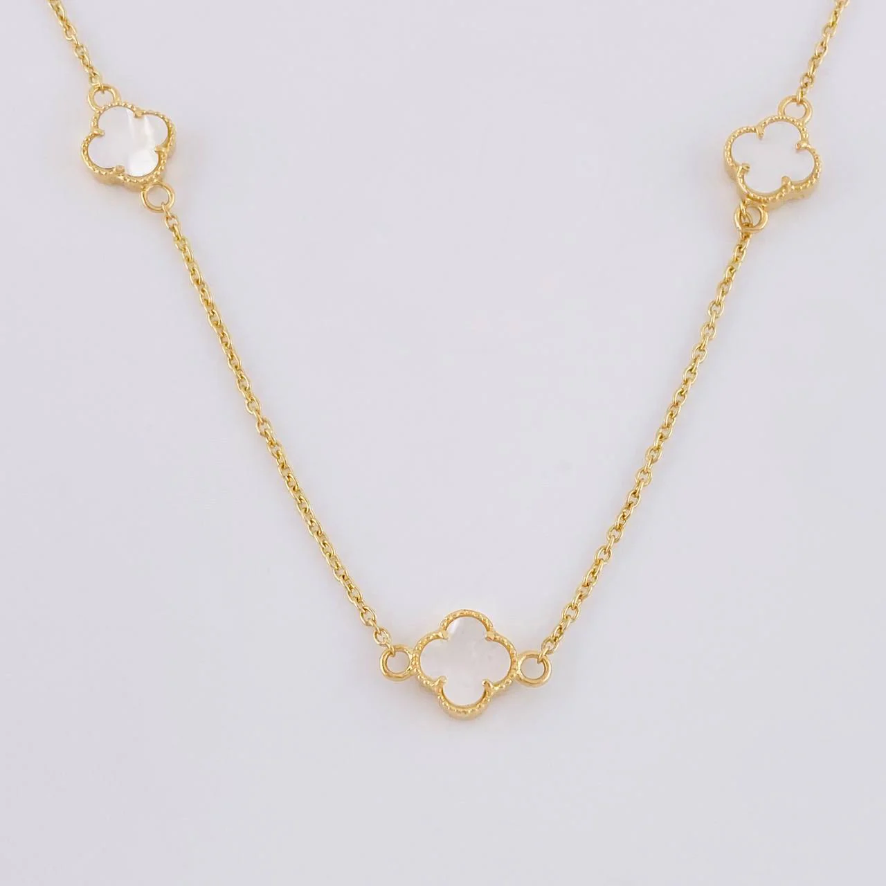 Cadena Aro Seguido Trebol 5.85 g / 50.7 cm / 1.5 mm Oro Amarillo 18K