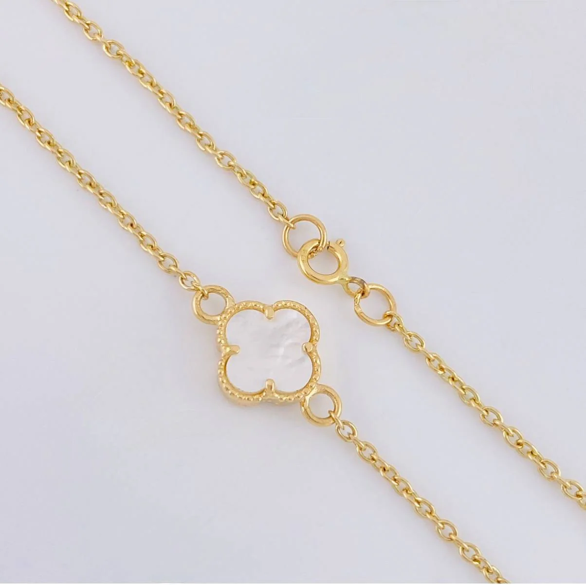 Cadena Aro Seguido Trebol 5.85 g / 50.7 cm / 1.5 mm Oro Amarillo 18K - Image 4