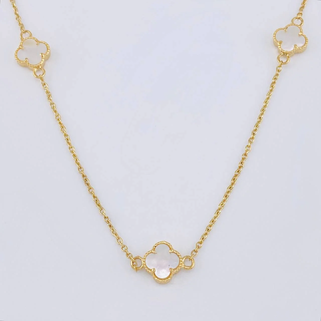 Cadena Aro Seguido Trebol 8.75 g / 50.4 cm / 1.5 mm Oro Amarillo 18K