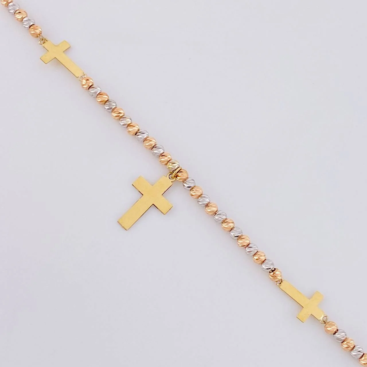 Cadena Aro Seguido Trinidad De Cruces 2.9 g / 44.5 cm / 1.05 mm Oro Amarillo 18K - Image 4
