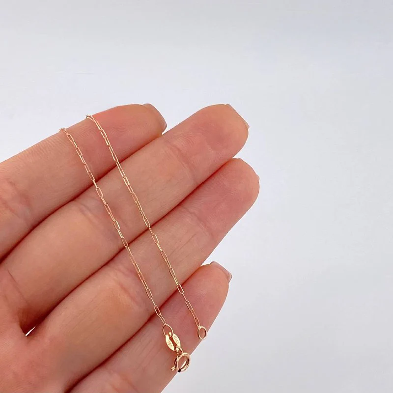 Cadena Cajón 0.9 g / 45.8 cm / 0.9 mm Oro Rosa 18K - Image 5