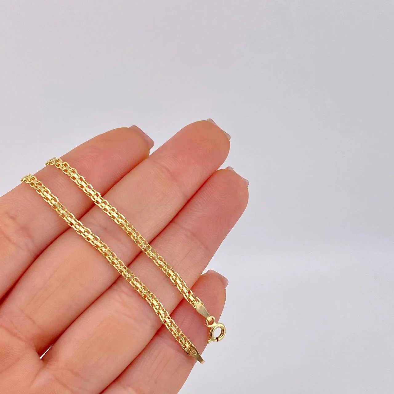 Cadena China 10 g / 45.5 cm / 3.7 mm Oro Amarillo 18K - Image 5