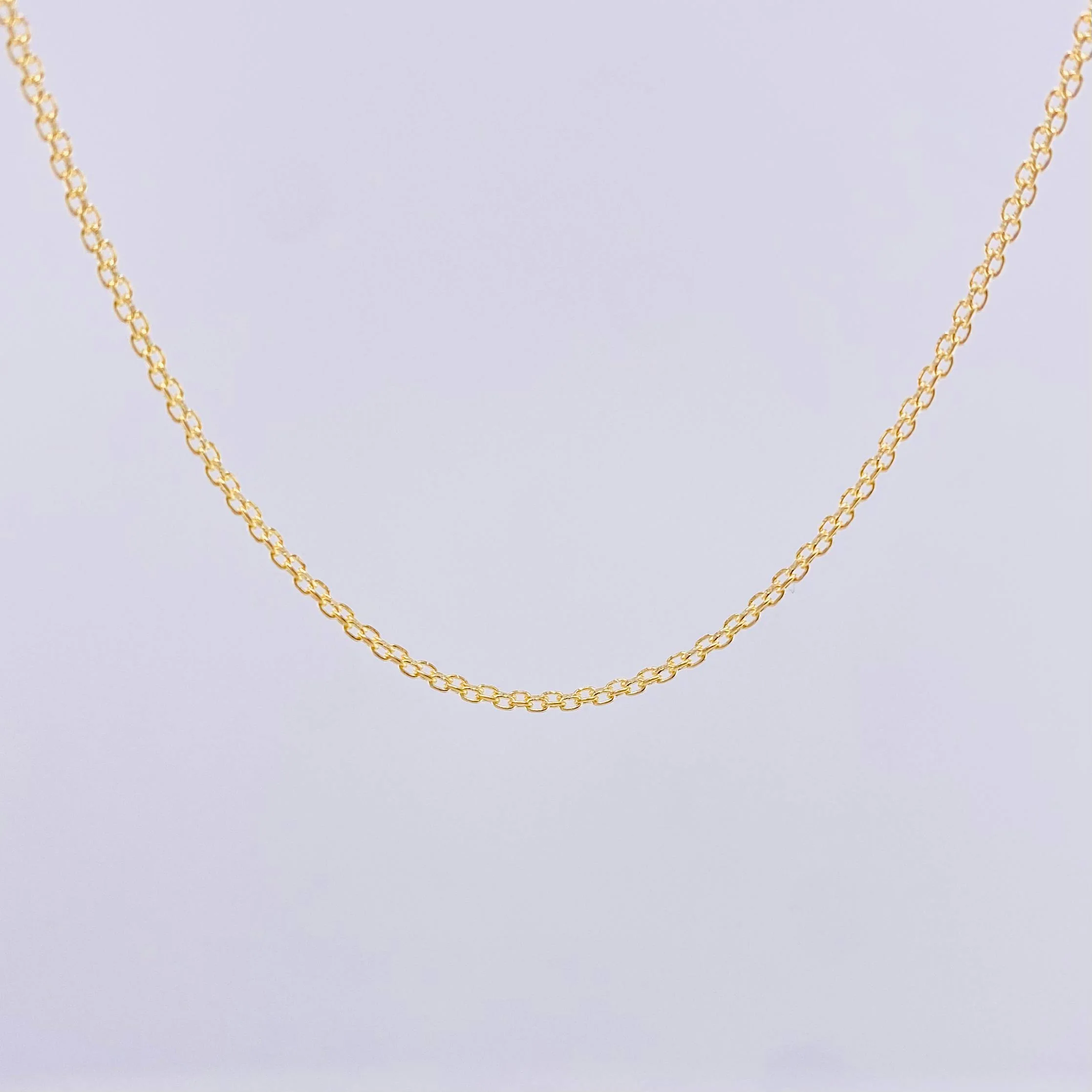 Cadena China 2.75gr / 50cm / 1.5mm Oro Amarillo 18K - Image 2