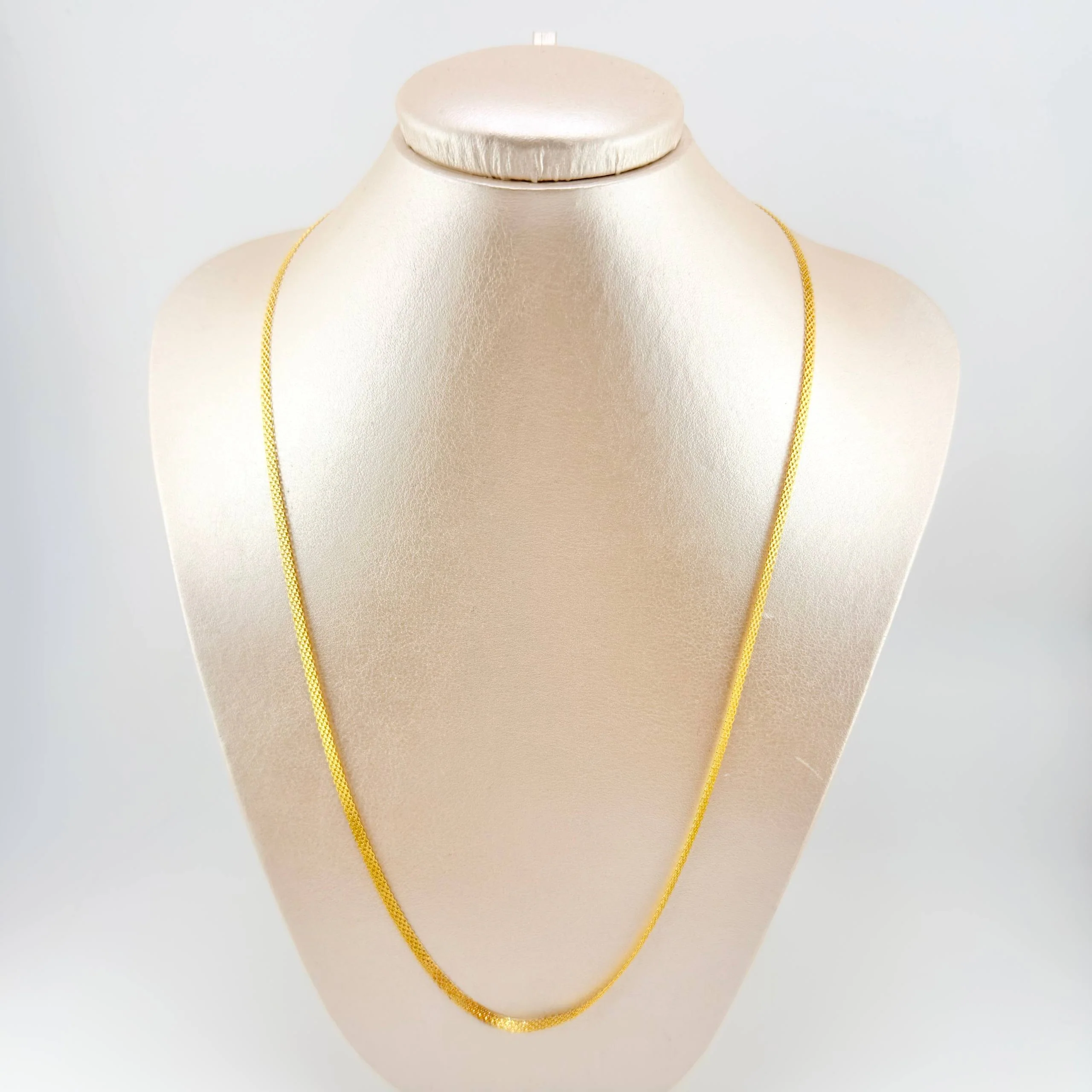 Cadena China 5.7gr / 60cm / 3mm Oro Amarillo +1 18K - Image 4