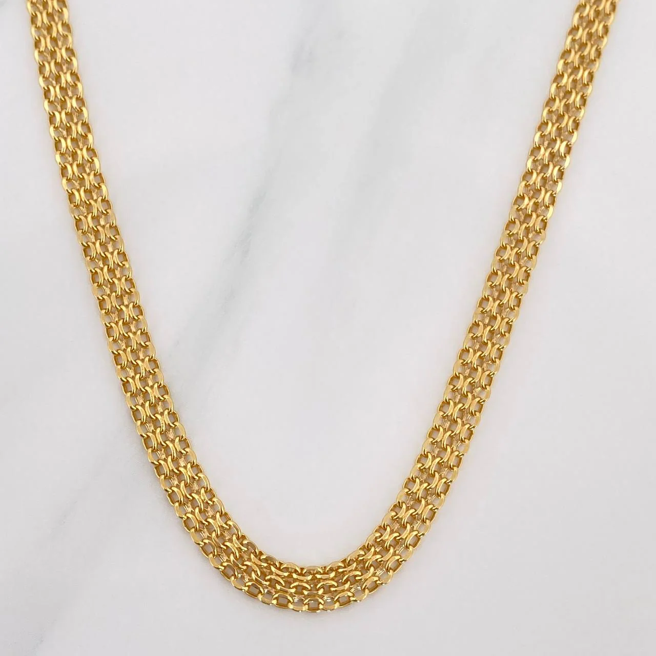 Cadena China 6.35 g / 45 cm / 4.5 mm Oro Amarillo 18K