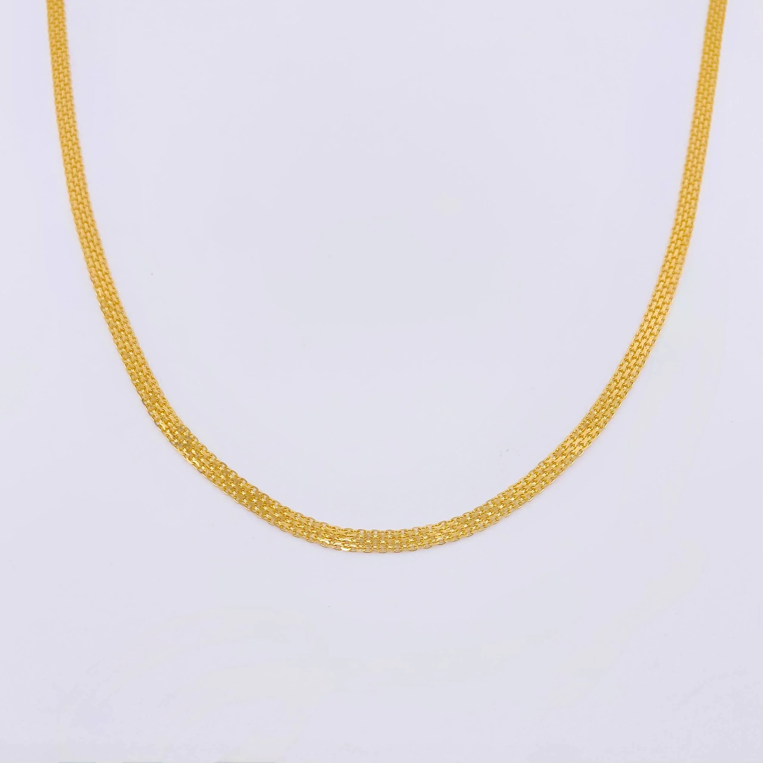 Cadena China 8.05gr / 60cm / 4.7mm Oro Amarillo +1 18K - Image 2