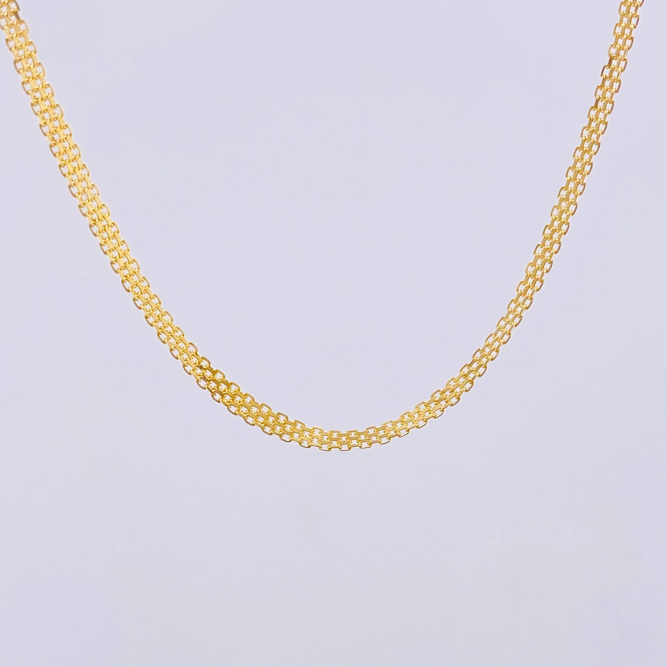 Cadena China 8.1gr / 60cm / 4.6mm Oro Amarillo +1 18K ©