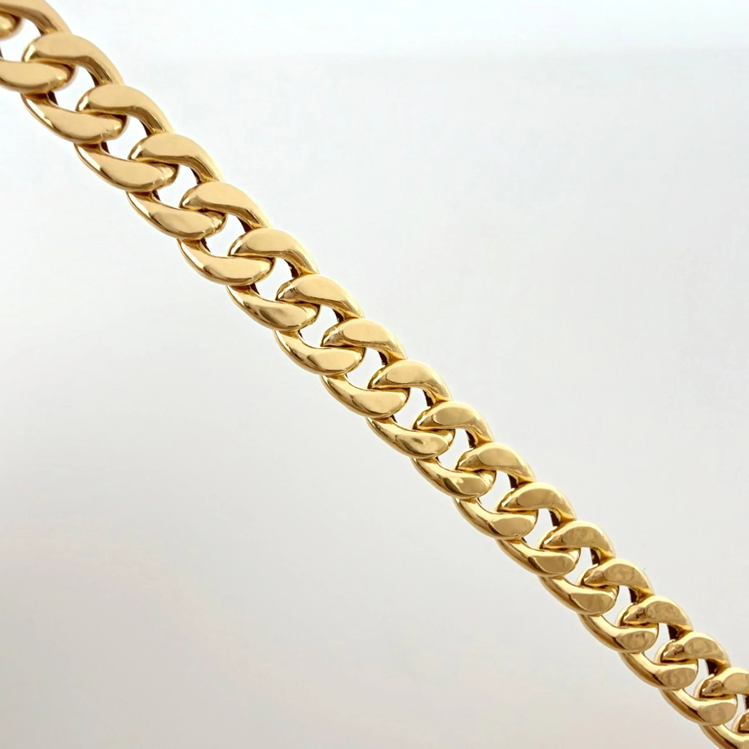 Cadena Cubana 10.4gr / 50cm / 6.7mm Oro Amarillo +1 18K - Image 4