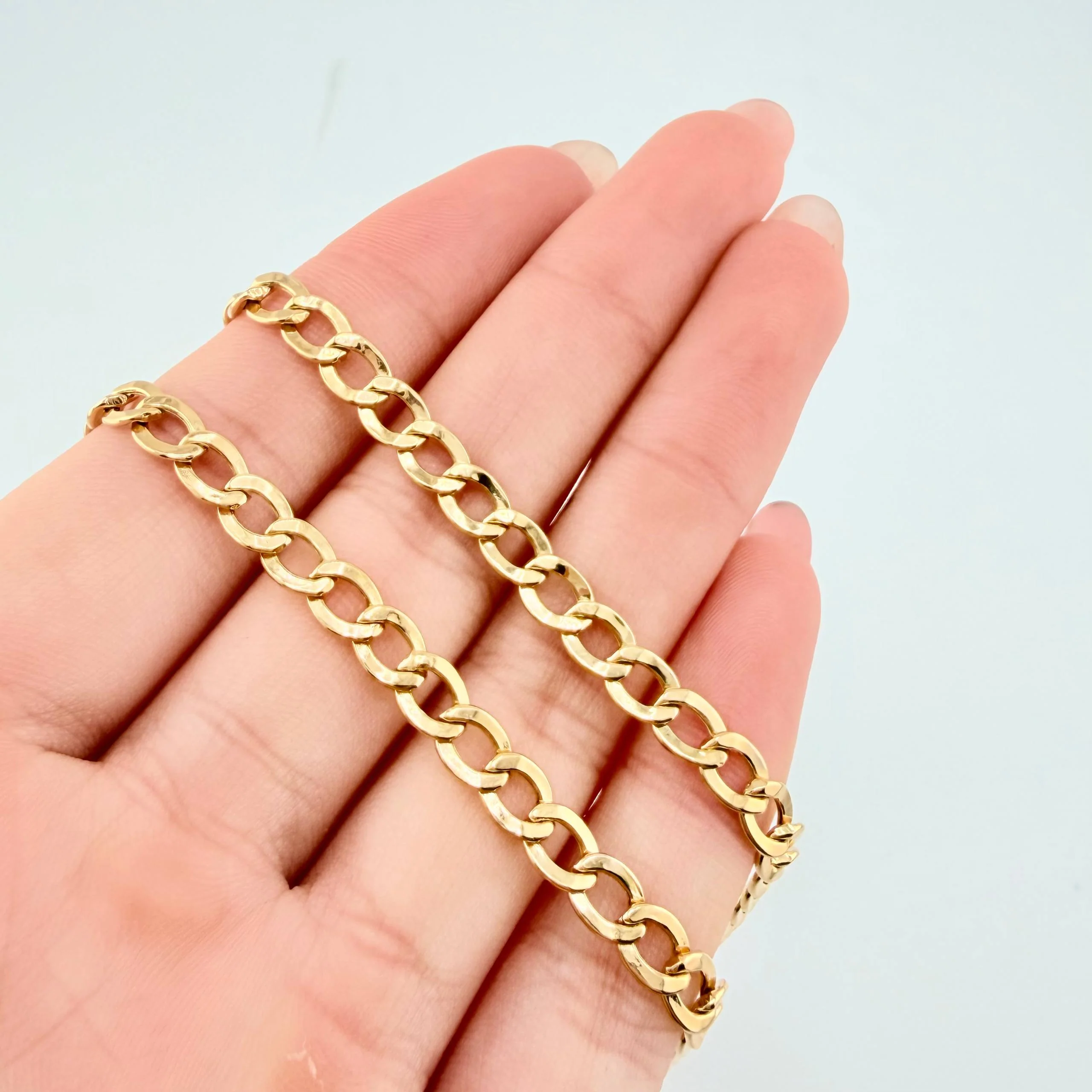 Cadena Cubana 10.6gr / 70cm / 4.9mm Oro Amarillo +1 18K * - Image 4