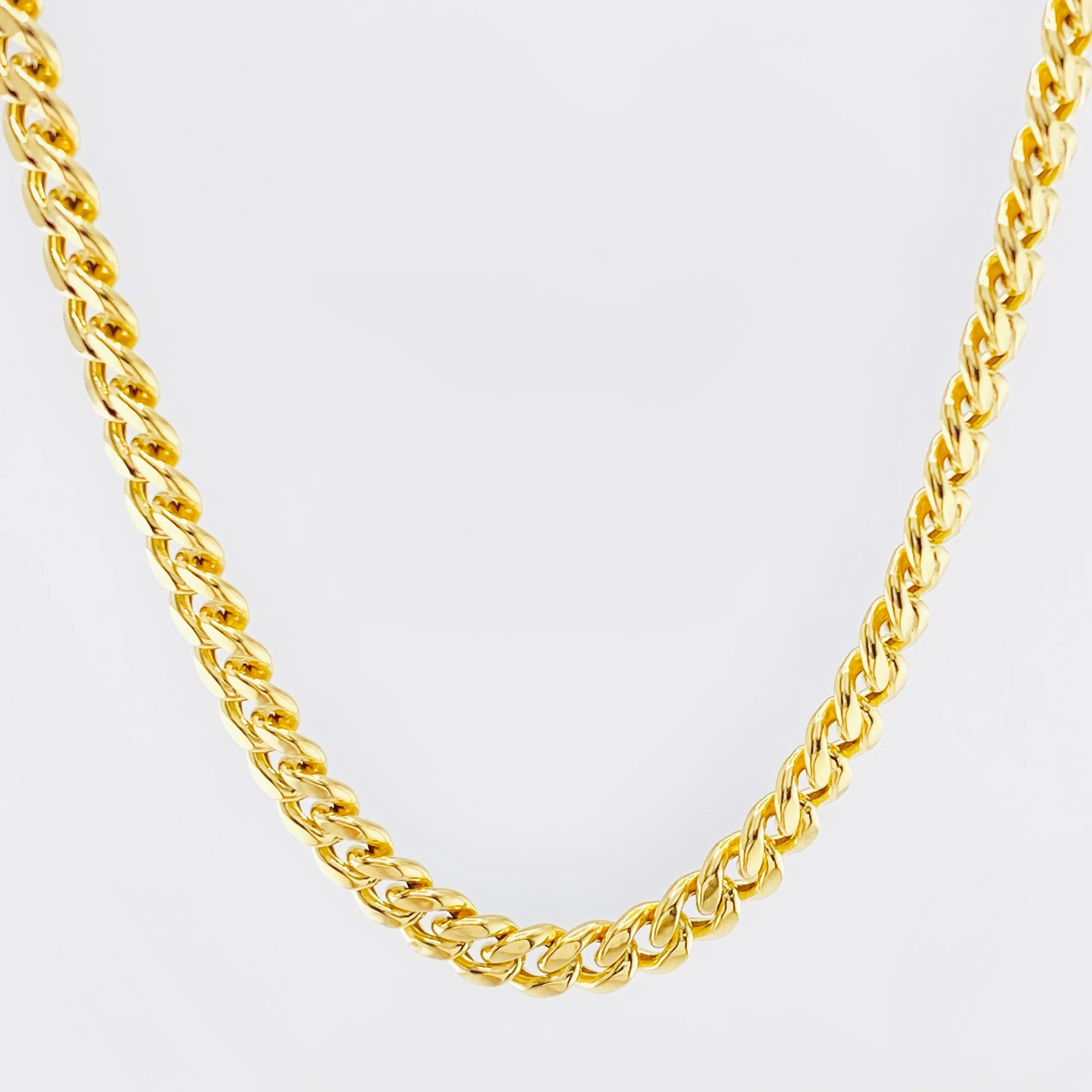 Cadena Cubana 12.15gr / 60cm / 6mm Oro Amarillo +1 18K *