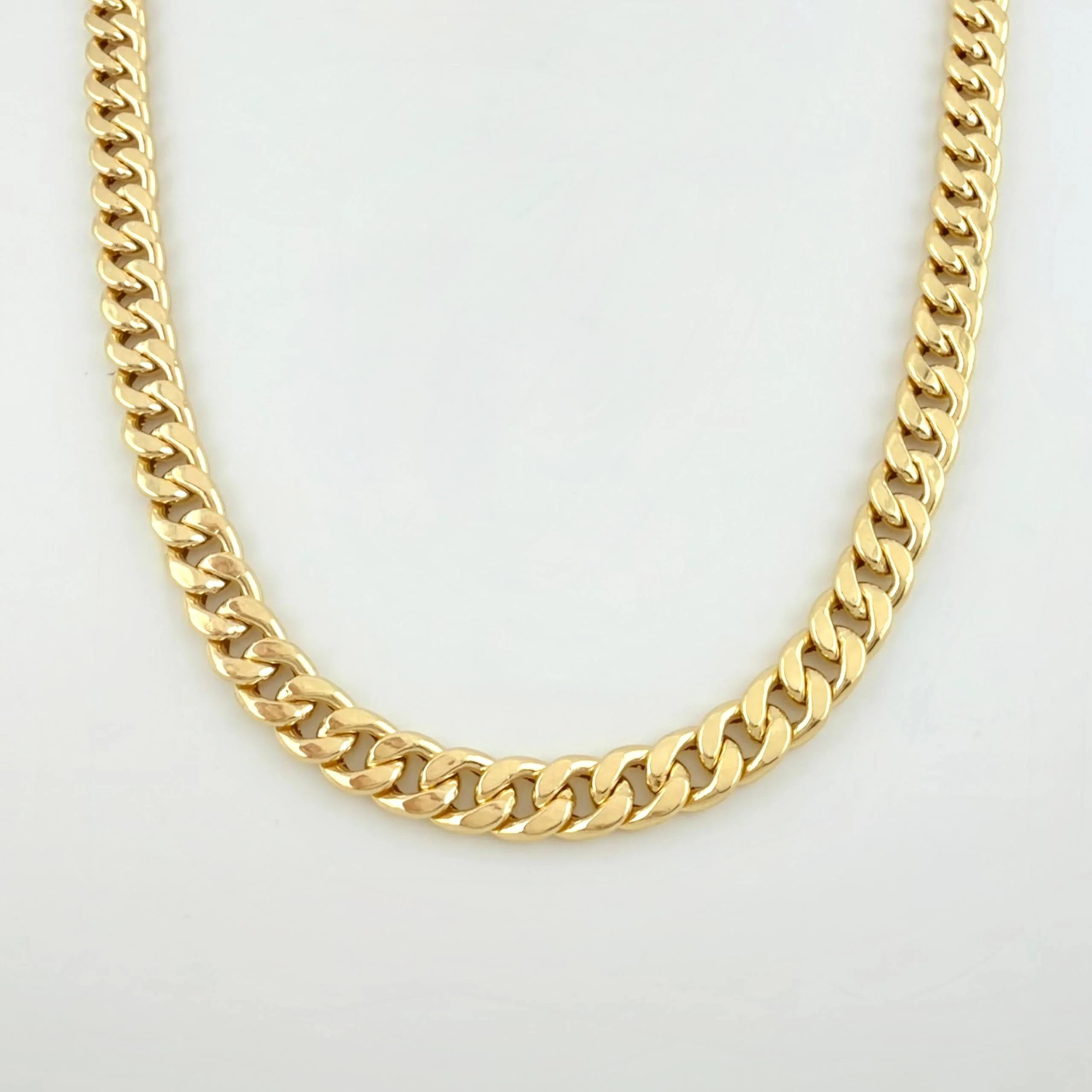 Cadena Cubana 12.3gr / 60cm / 6.7mm Oro Amarillo +1 18K *