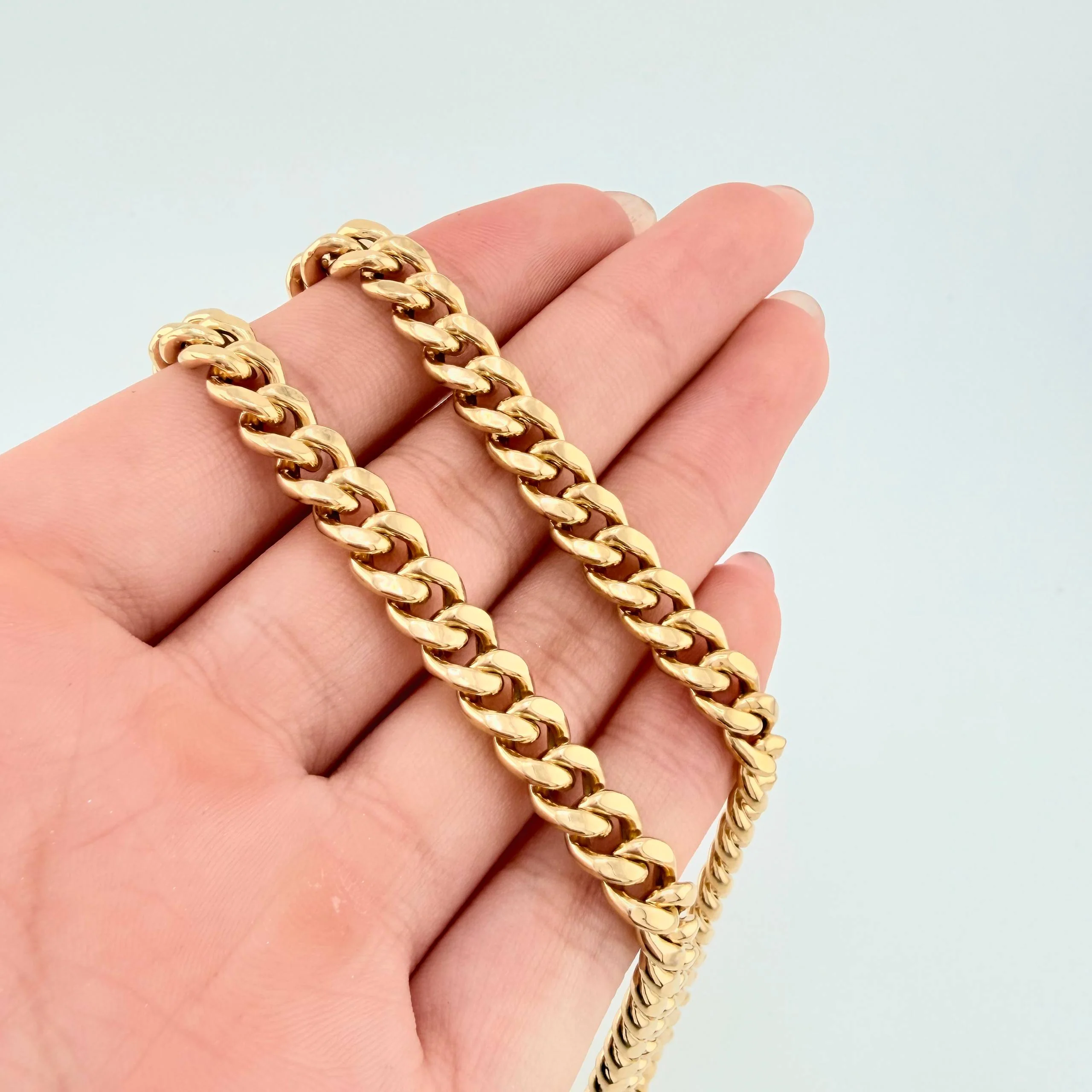 Cadena Cubana 13.45gr / 60cm / 6.15mm Oro Amarillo +1 18K © - Image 4