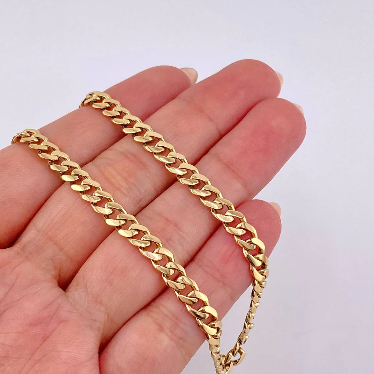 Cadena Cubana 16.85 g / 60.7 cm / 5 mm Oro Amarillo 18K - Image 4