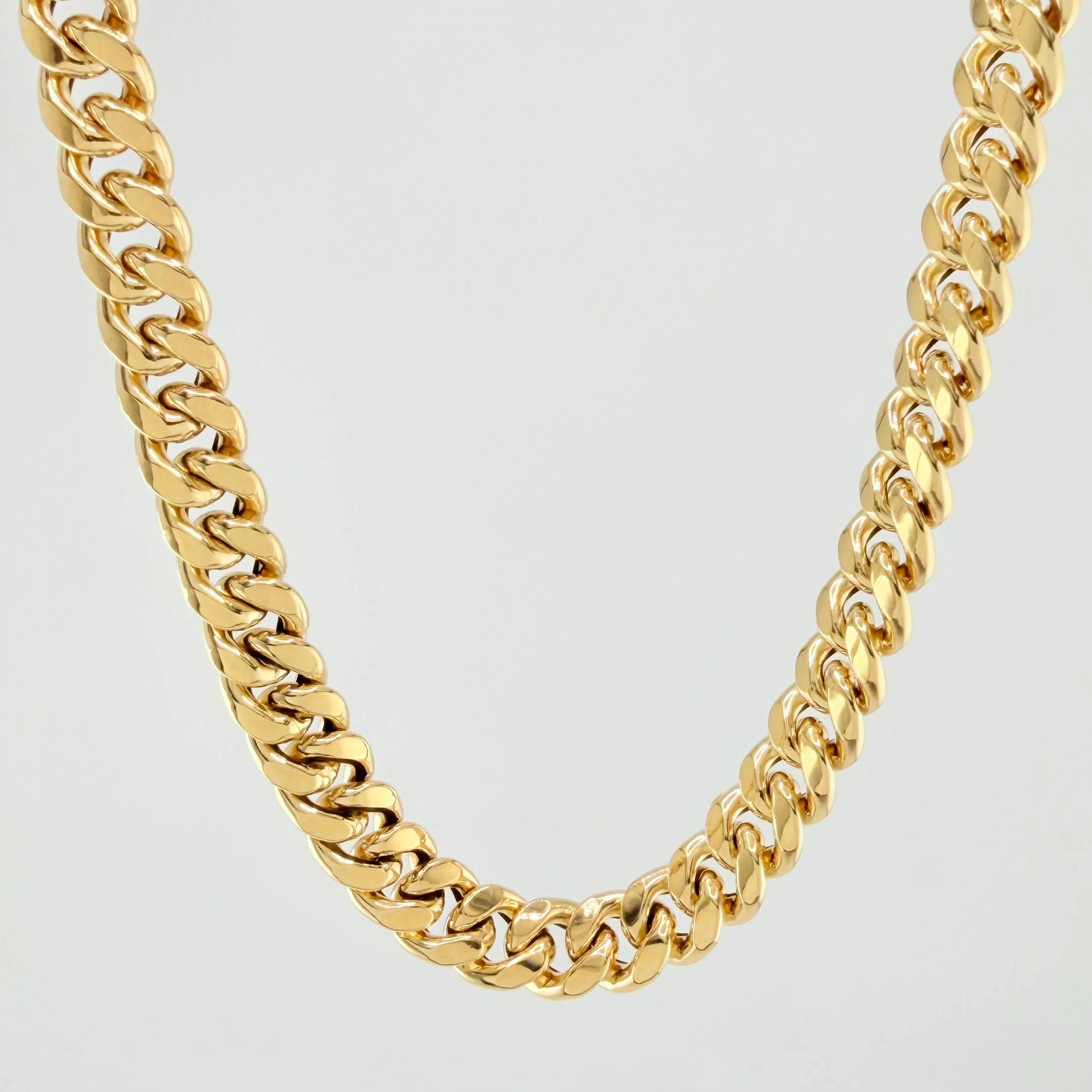 Cadena Cubana 17.15gr / 60cm / 7.6mm Oro Amarillo +1 18K ©