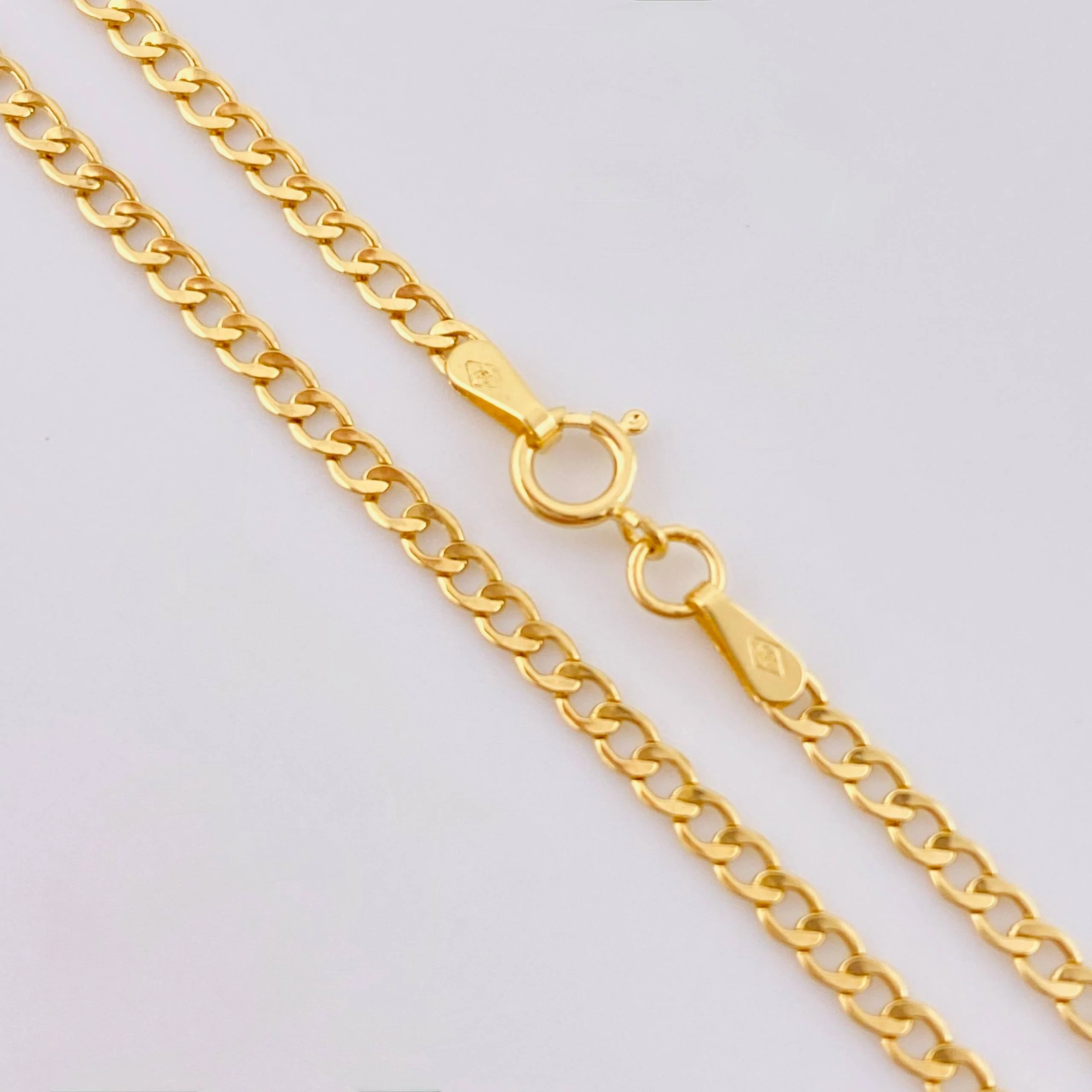 Cadena Cubana 2.1gr / 60cm / 2.2mm Oro Amarillo +1 18K - Image 4