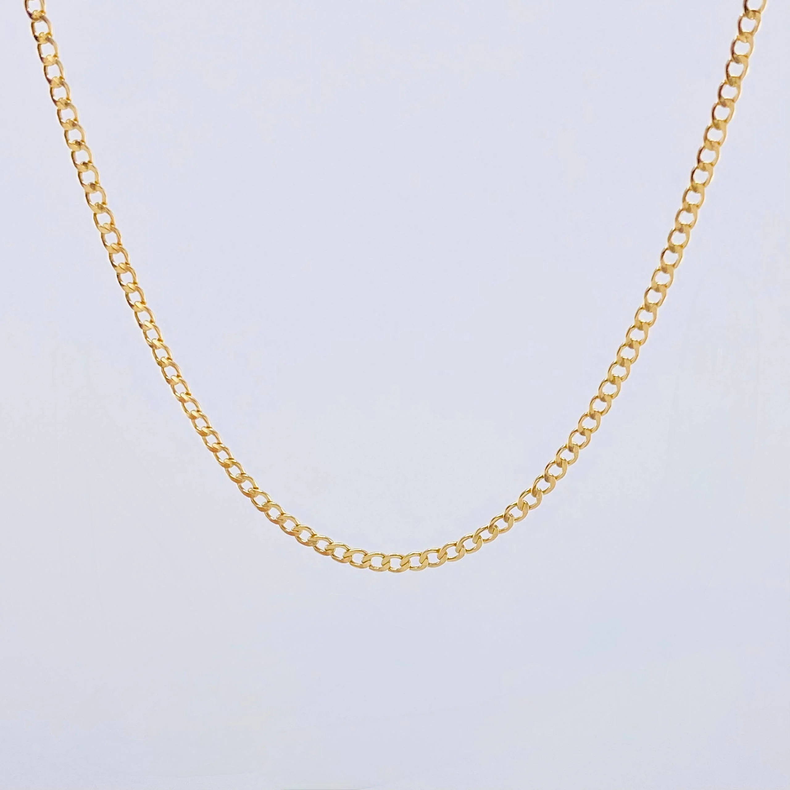 Cadena Cubana 2.25gr / 60cm / 2.1mm Oro Amarillo +1 18K * - Image 2
