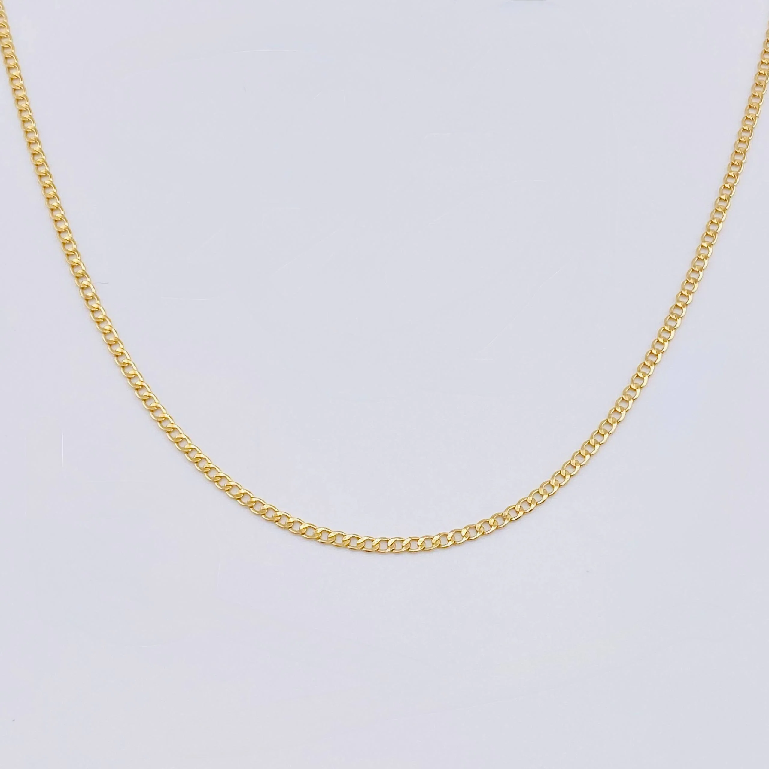 Cadena Cubana 2.6gr / 45cm / 2.6mm Oro Amarillo 18K