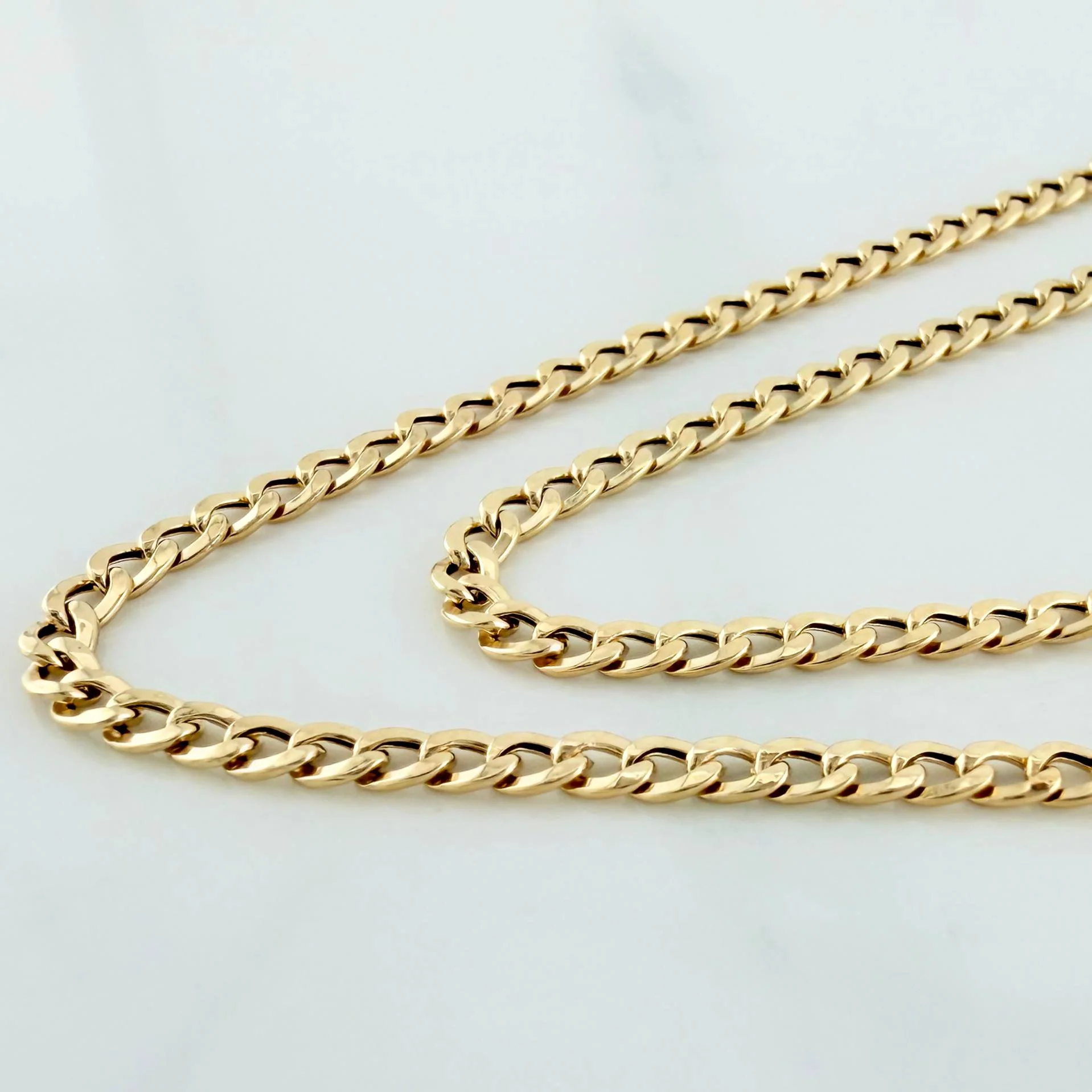 Cadena Cubana 2.5 g / 51.3 cm / 2.46 mm Oro Amarillo 18K - Image 2