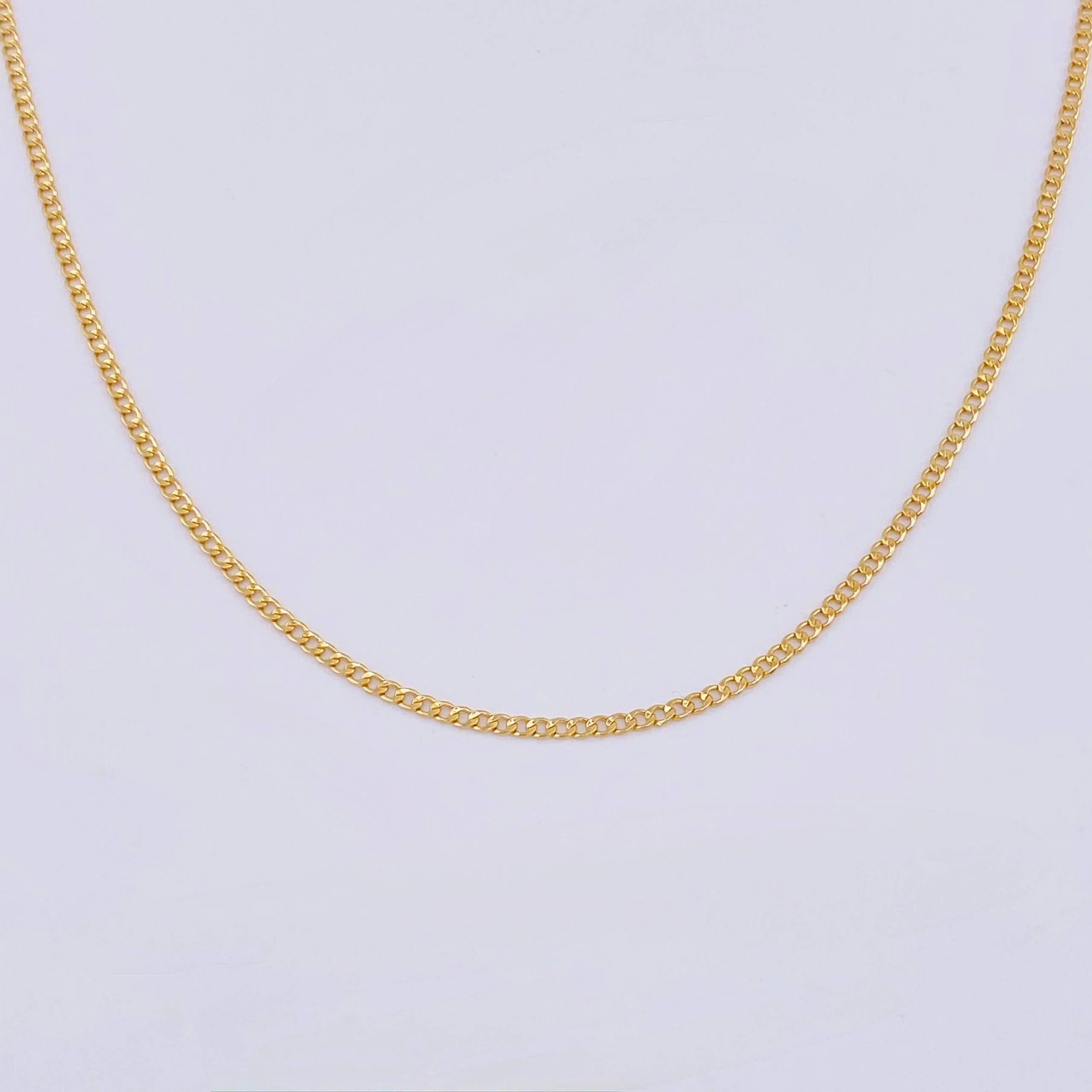 Cadena Cubana 2.75gr / 50cm / 2.6mm Oro Amarillo +1 18K *