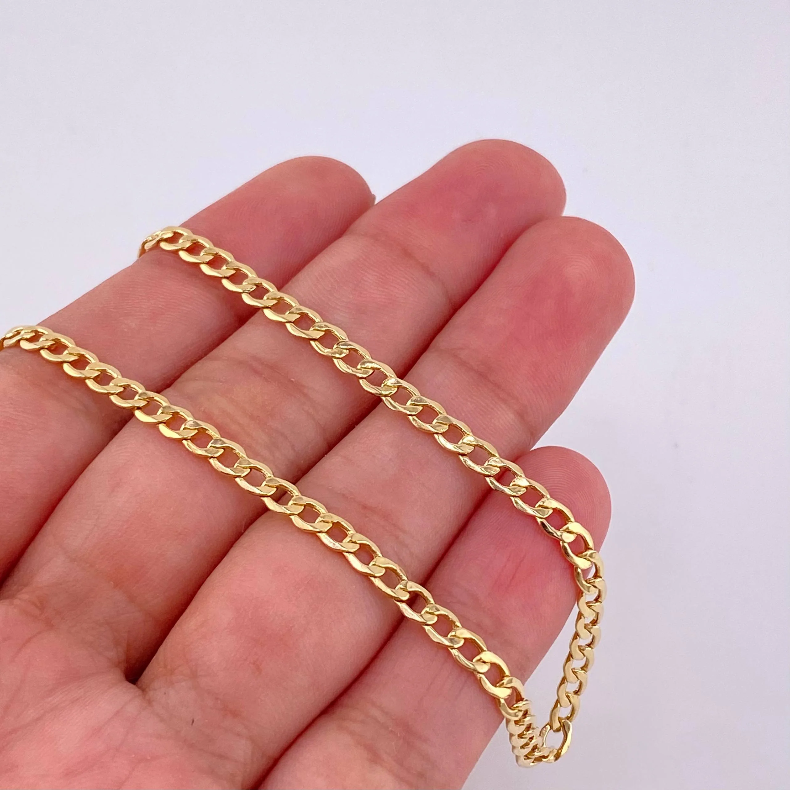 Cadena Cubana 4.35 g / 44 cm / 3.3 mm Oro Amarillo 18K - Image 5