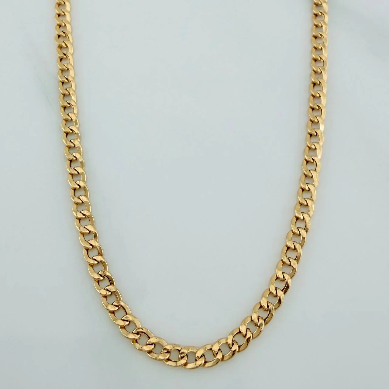 Cadena Cubana 3.45gr / 70cm / 2.6mm Oro Amarillo +1 18K $ - Image 2