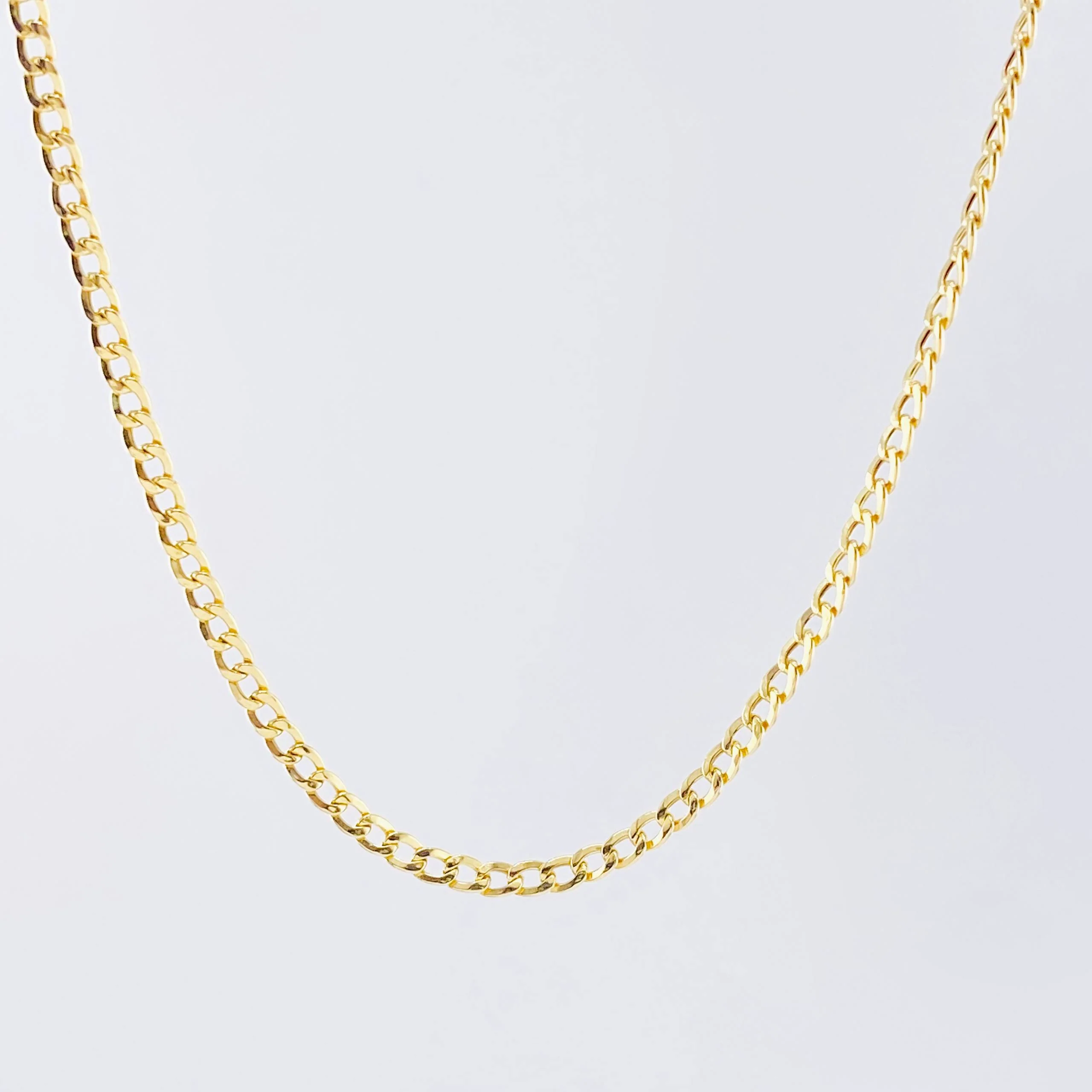 Cadena Cubana 3.4gr / 70cm / 2.5mm Oro Amarillo +1 18K ©