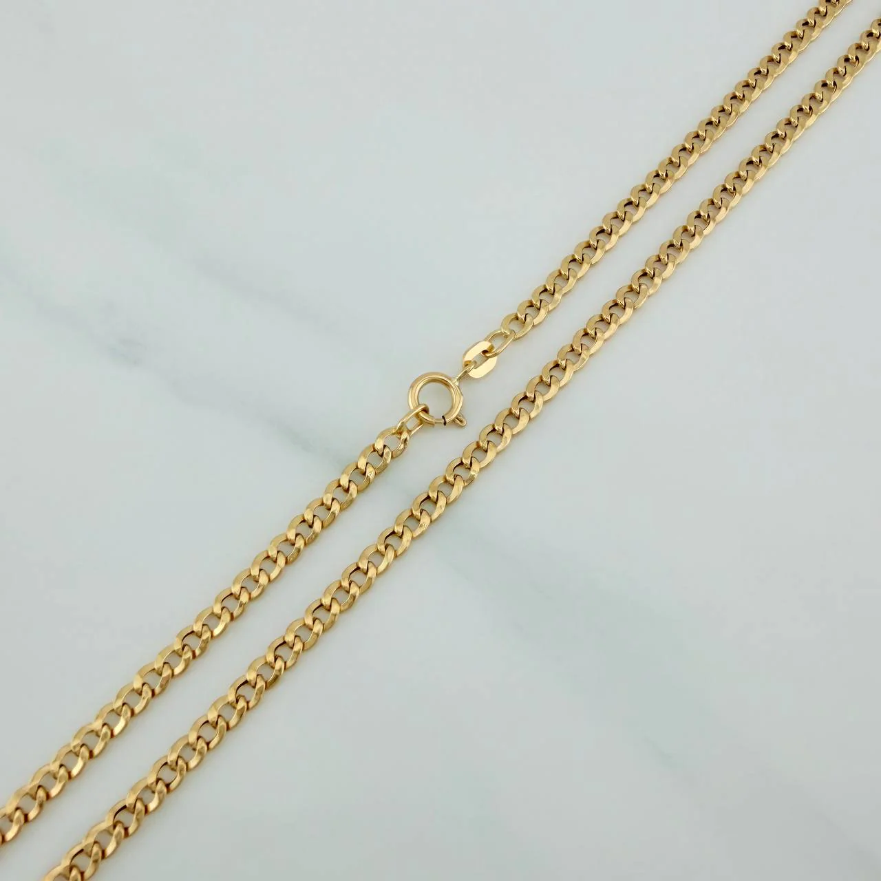 Cadena Cubana 3.55gr / 72cm / 2.6mm Oro Amarillo +1 18K $ - Image 3